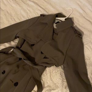 Banana Republic Olive Green Trench Coat With Belt